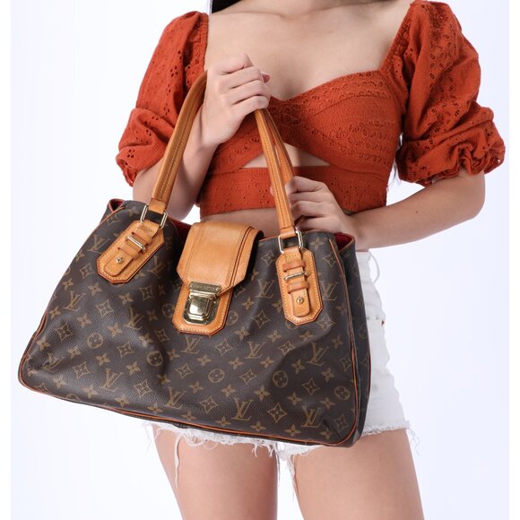Louis Vuitton Handbags - Louis Vuitton Monogram Brown Shoulder Tote Handbag
